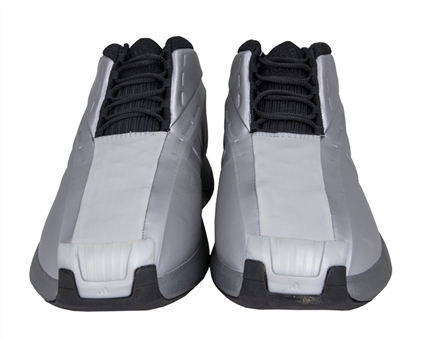 Adidas "The Kobe" Silver Color Developmental Pair of Sneakers - November 8, 1999